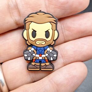 Captain America Avenger jibbit croc shoe charm Marvel character